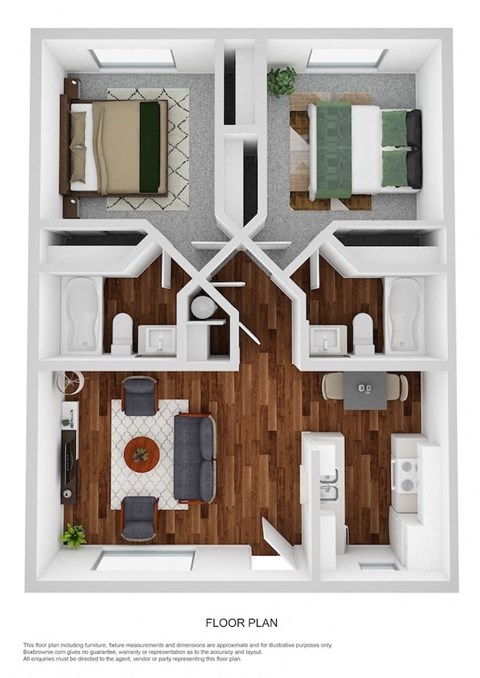 2x2 Unit C Kingman Station Apartments in Kingman Arizona
